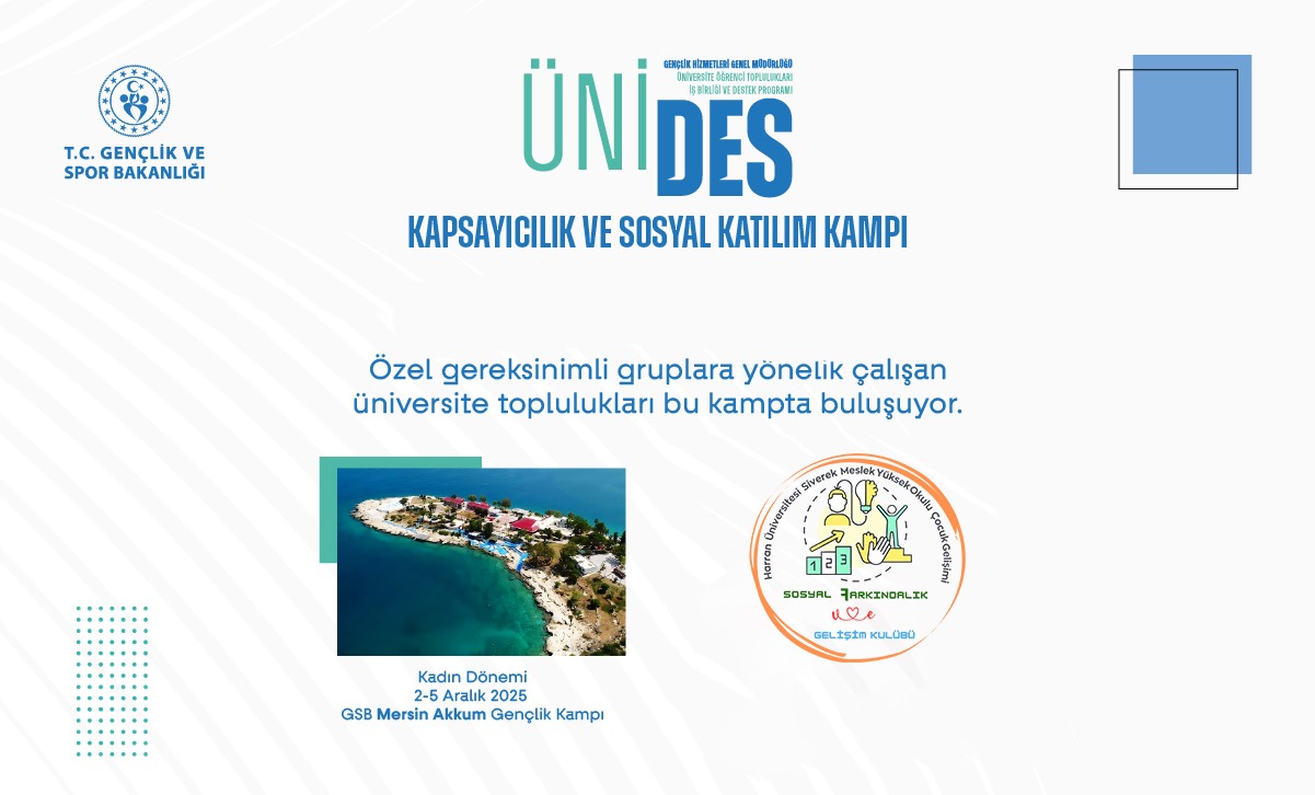 Öğrencimiz Melek KARAKEÇİLİ, ÜNİDES Kapsayıcılık Kampı’nda Üniversitemizi Temsil Etti